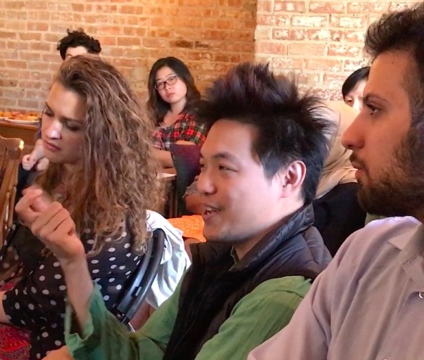 Audience at Build Coffee, Chicago, 1, portrait